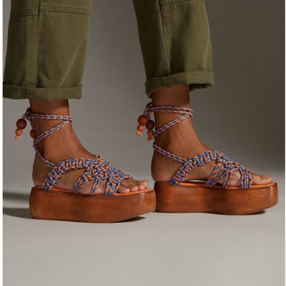 The Odells Shoes - THE ODELLS Braided Platform Sandals NWT in Size 9